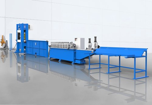 Ligne de production combinée de cloisons sèches et de coins
