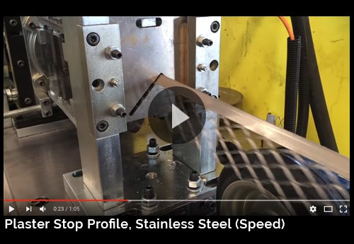 Plaster Stop Profile, Stainless Steel (Speed)